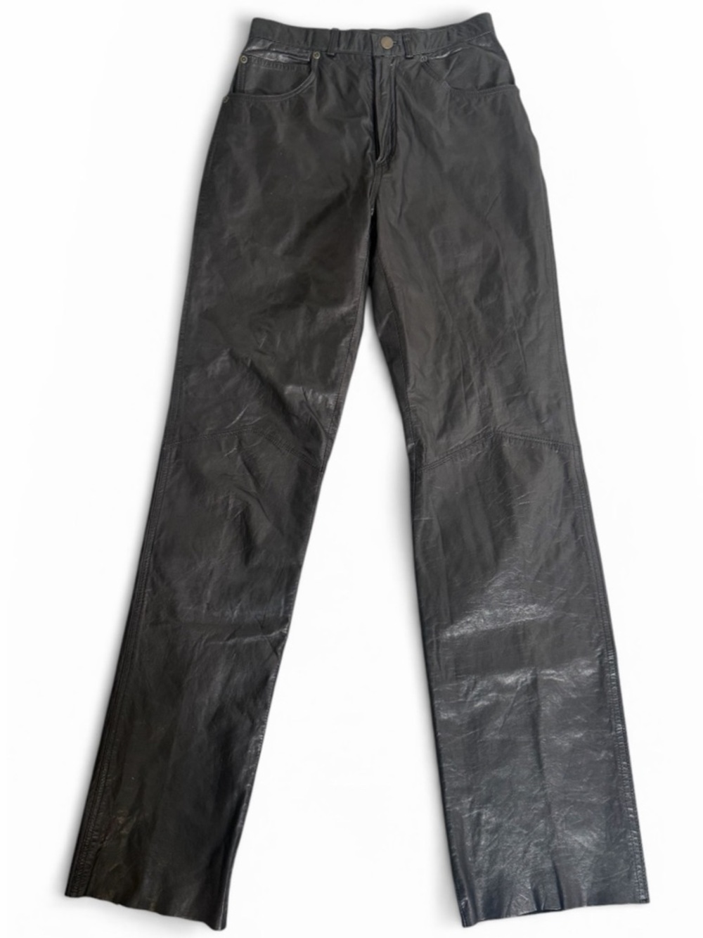 VTG Wilsons Leather Pants Size 8 Y2K - Picture 5 of 9